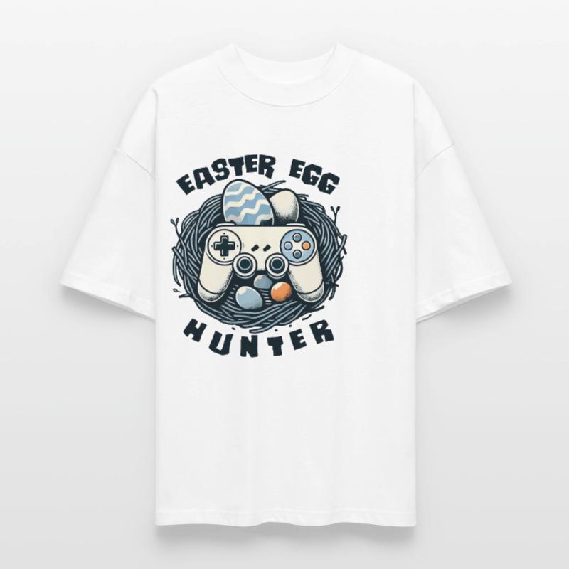 Easter Egg Hunter Gaming Controller Nest Stanley/Stella Oversized Unisex Organic T-shirt Blaster 2.0