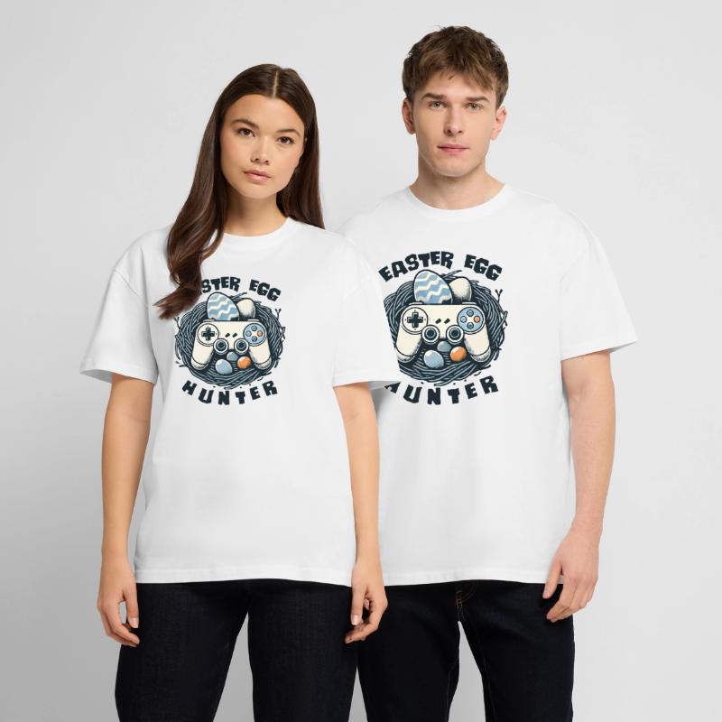 Easter Egg Hunter Gaming Controller Nest Stanley/Stella Oversized Unisex Organic T-shirt Blaster 2.0
