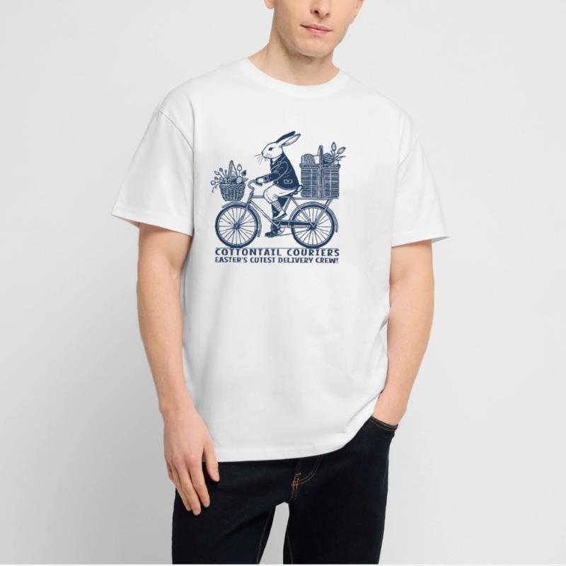Courrier à queue de coton de Pâques Esthétique rétro T-shirt bio Blaster 2.0 coupe oversize Stanley/Stella Unisexe