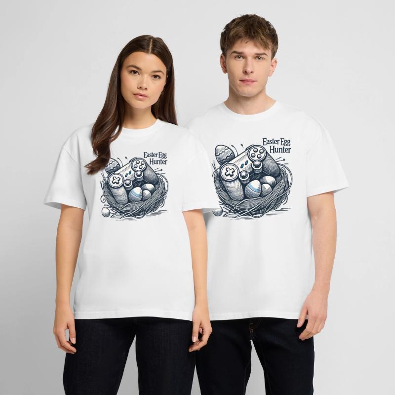 Conception de la manette de jeu Easter Egg Hunter T-shirt bio Blaster 2.0 coupe oversize Stanley/Stella Unisexe