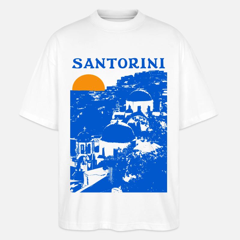 Santorin - Stanley/Stella Oversized Unisex Bio T-Shirt Blaster 2.0 - Weiß