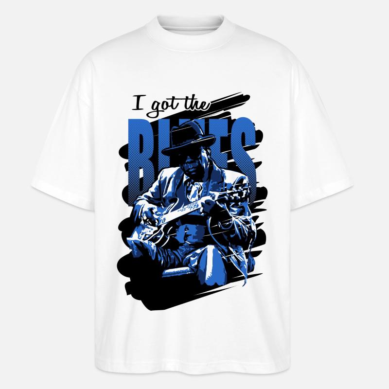 Fick blues - Ekologisk Oversized T-shirt Unisex Stanley/Stella Blaster 2.0 - vit