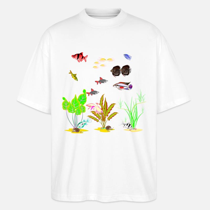 My Fish Tank 3 - Stanley/Stella Oversized Unisex Bio T-Shirt Blaster 2.0 - Weiß