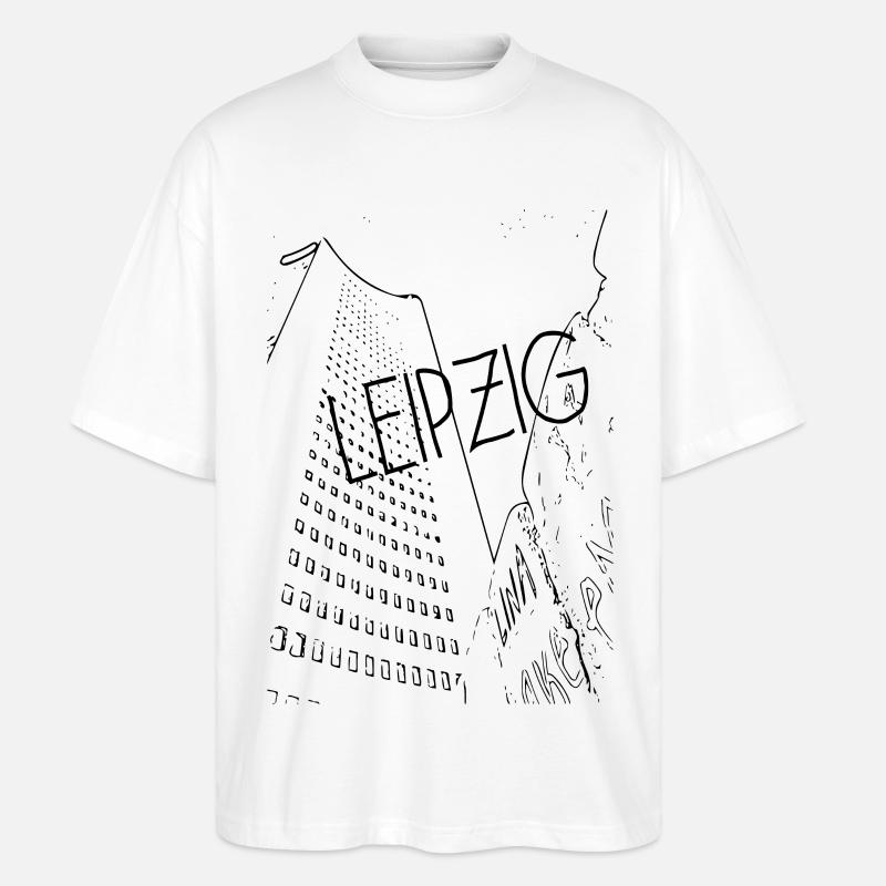 Centre de Leipzig - T-shirt bio Blaster 2.0 coupe oversize Stanley/Stella Unisexe - blanc