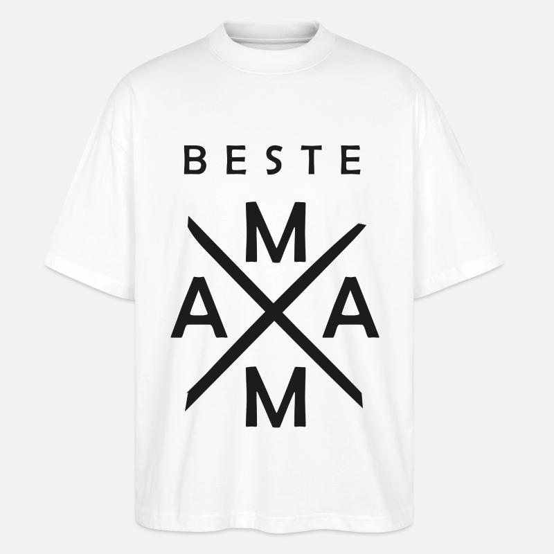 mama - Stanley/Stella Oversized Unisex Bio T-Shirt Blaster 2.0 - Weiß