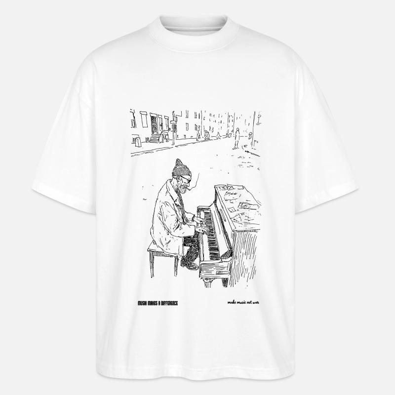 Différence - T-shirt bio Blaster 2.0 coupe oversize Stanley/Stella Unisexe - blanc