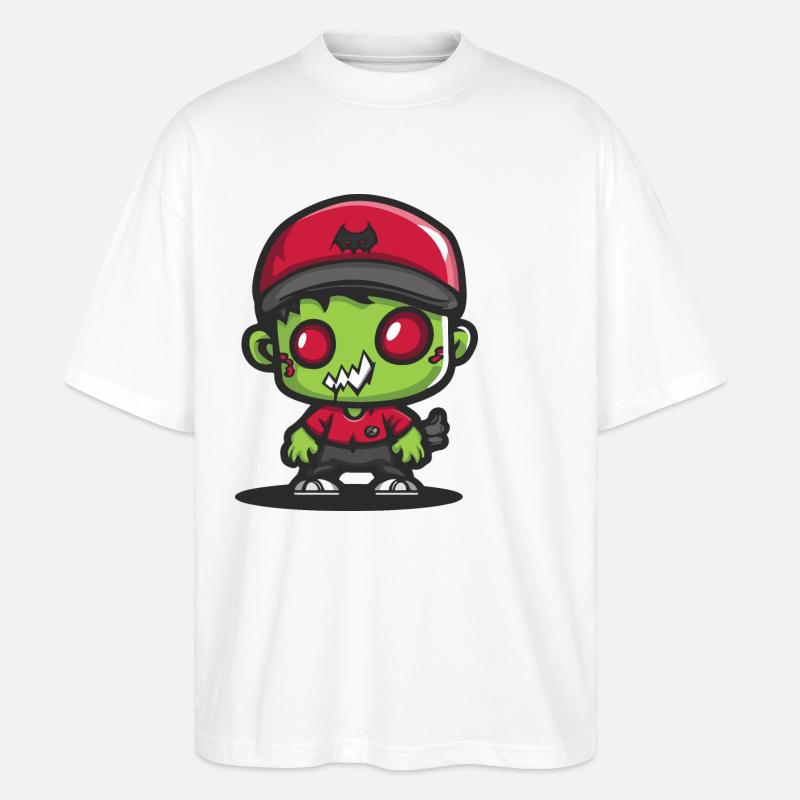 Zombie Halloween Bébé effrayant - T-shirt bio Blaster 2.0 coupe oversize Stanley/Stella Unisexe - blanc