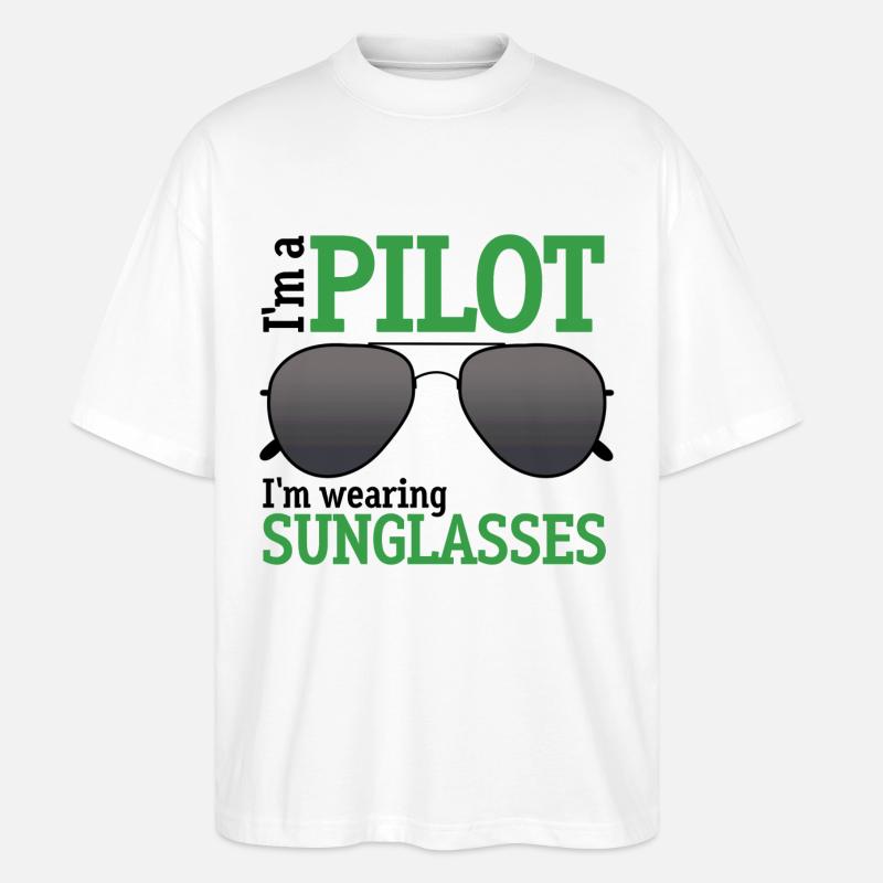 Je suis un pilote - T-shirt bio Blaster 2.0 coupe oversize Stanley/Stella Unisexe - blanc