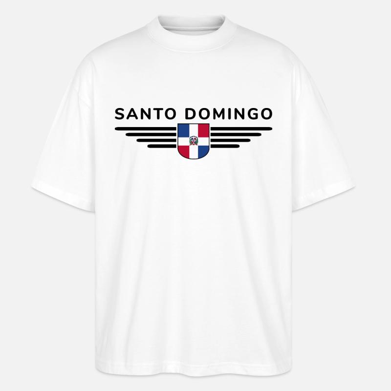 Conception de t-shirt Santo Domingo - T-shirt bio Blaster 2.0 coupe oversize Stanley/Stella Unisexe - blanc