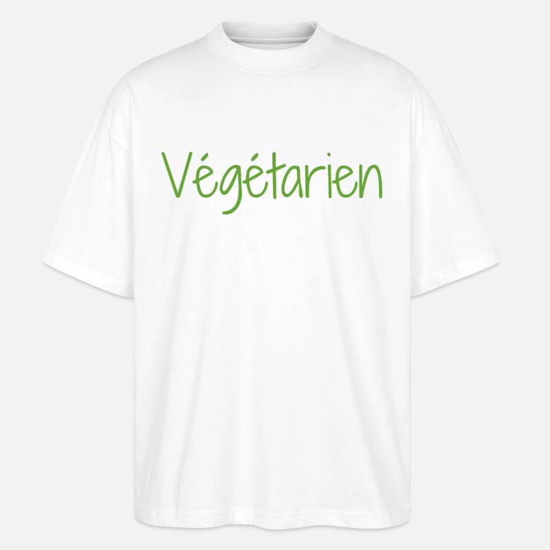 Vegetarier - Stanley/Stella Oversized Unisex Bio T-Shirt Blaster 2.0 - Weiß