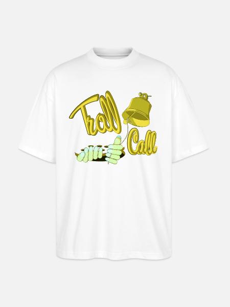 TROLL-ANRUF - Stanley/Stella Oversized Unisex Bio T-Shirt Blaster 2.0 - Weiß