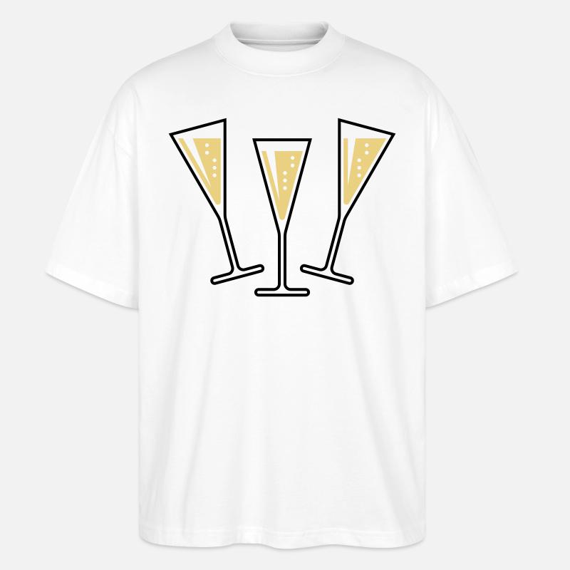 XAufUnsDrei! (2) - Stanley/Stella Oversized Unisex Bio T-Shirt Blaster 2.0 - Weiß