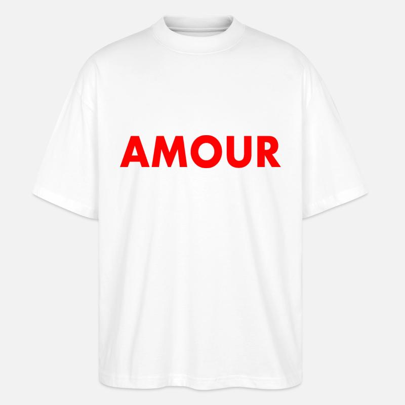 Amour - Stanley/Stella Oversized Unisex Bio T-Shirt Blaster 2.0 - Weiß