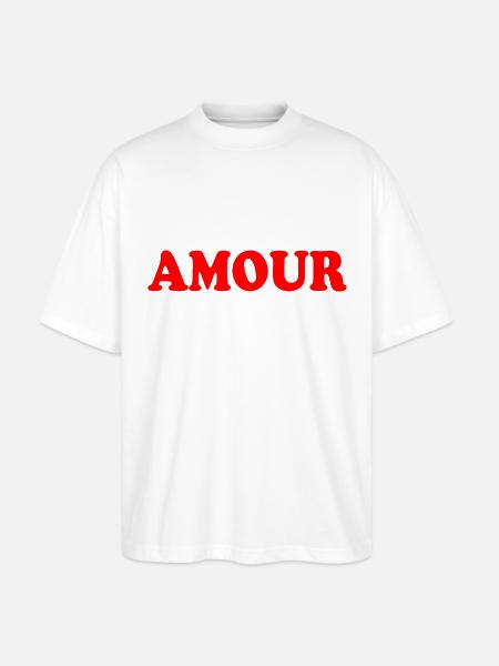Amour - T-shirt bio Blaster 2.0 coupe oversize Stanley/Stella Unisexe - blanc