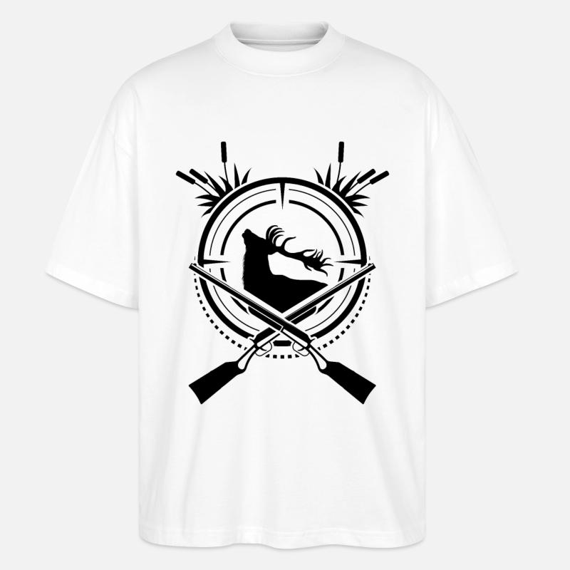 Rotwild Jagen - Stanley/Stella Oversized Unisex Bio T-Shirt Blaster 2.0 - Weiß