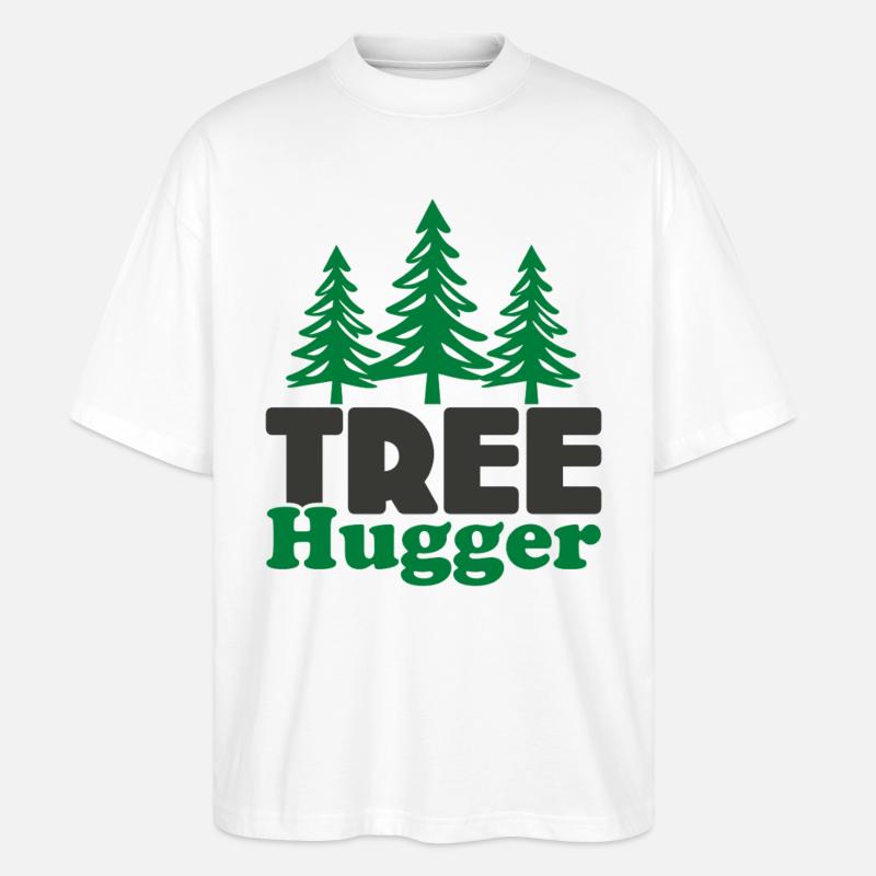 Baum-Umarmer - Stanley/Stella Oversized Unisex Bio T-Shirt Blaster 2.0 - Weiß