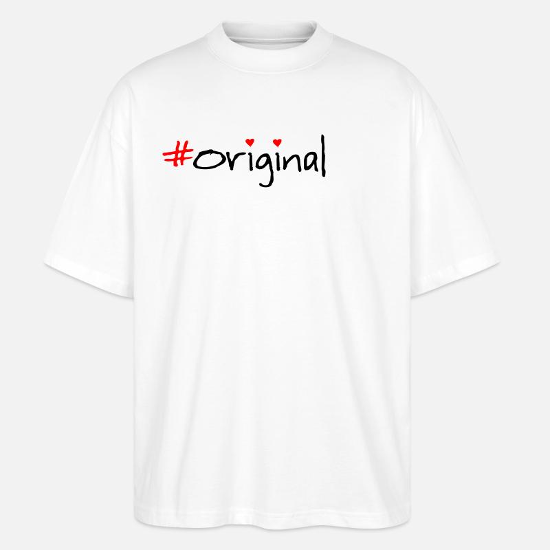 Langue source - T-shirt bio Blaster 2.0 coupe oversize Stanley/Stella Unisexe - blanc