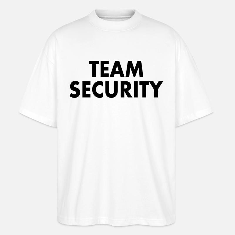 Team security - Stanley/Stella Oversized Unisex Bio T-Shirt Blaster 2.0 - Weiß
