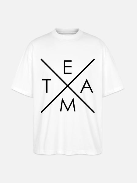 Hipsterkreuz TEAM - Stanley/Stella Oversized Unisex Bio T-Shirt Blaster 2.0 - Weiß