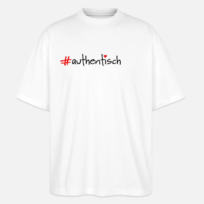 authentisch - Stanley/Stella Oversized Unisex Bio T-Shirt Blaster 2.0 - Weiß