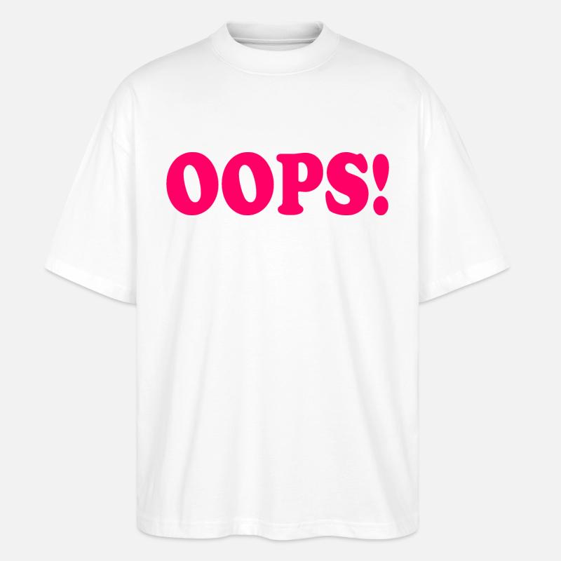 Oops - T-shirt bio Blaster 2.0 coupe oversize Stanley/Stella Unisexe - blanc