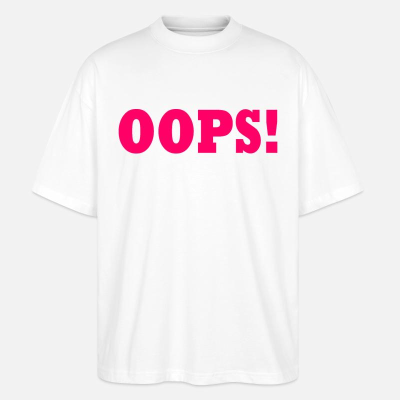 Oops - T-shirt bio Blaster 2.0 coupe oversize Stanley/Stella Unisexe - blanc