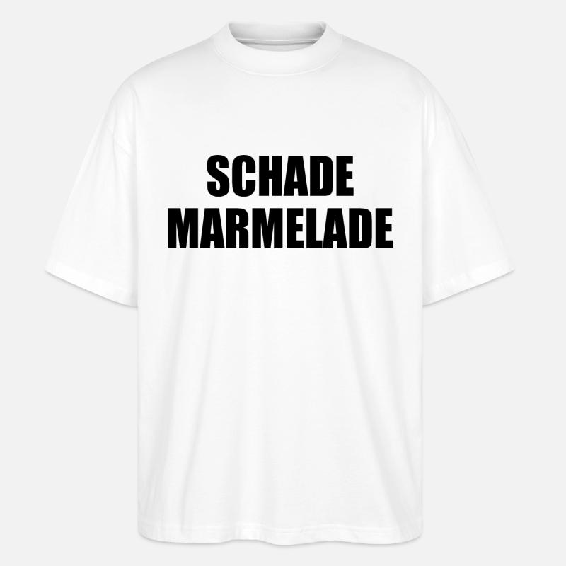 Schade Marmelade - Stanley/Stella Oversized Unisex Bio T-Shirt Blaster 2.0 - Weiß