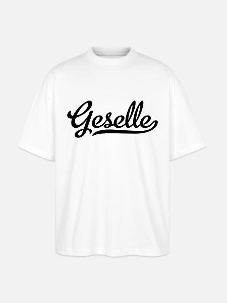 Geselle - Stanley/Stella Oversized Unisex Bio T-Shirt Blaster 2.0 - Weiß