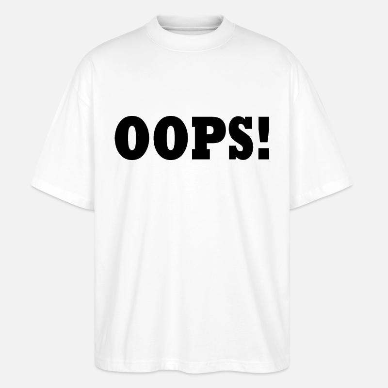 Oops - T-shirt bio Blaster 2.0 coupe oversize Stanley/Stella Unisexe - blanc