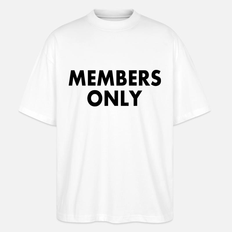 Members only - T-shirt bio Blaster 2.0 coupe oversize Stanley/Stella Unisexe - blanc
