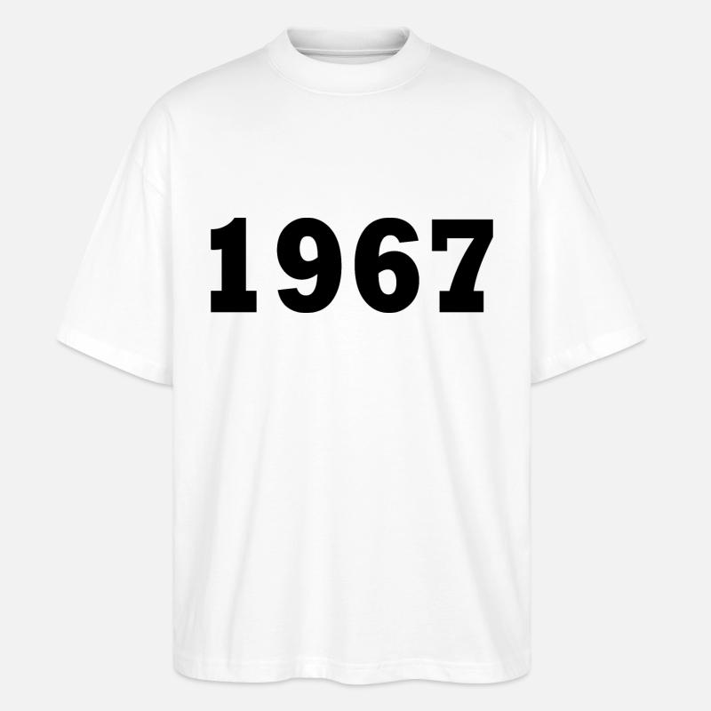 1967 - Stanley/Stella Oversized Unisex Bio T-Shirt Blaster 2.0 - Weiß