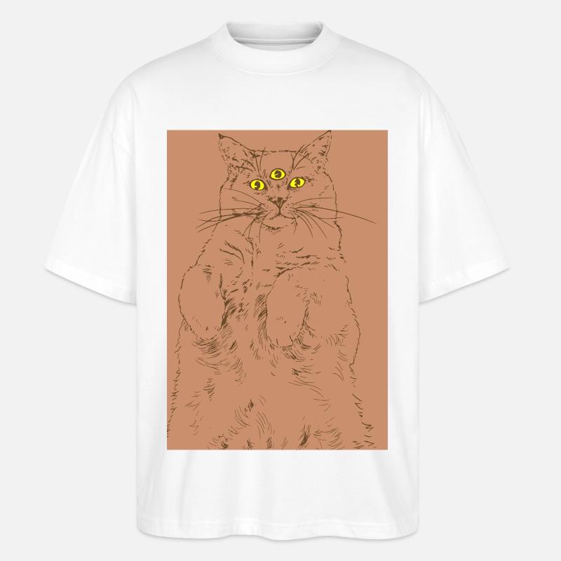 ICH SEHE DICH - Stanley/Stella Oversized Unisex Bio T-Shirt Blaster 2.0 - Weiß