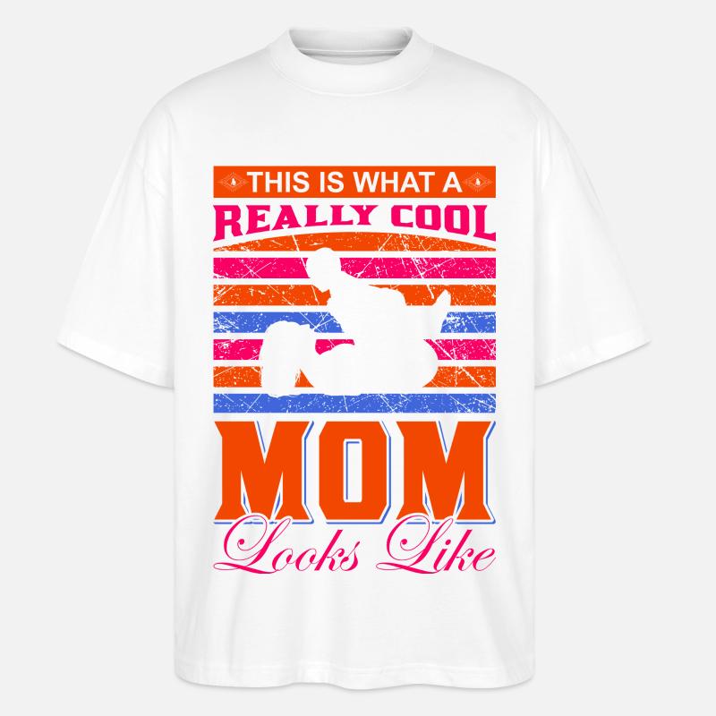 Richtig cooles Mama-Shirt – Geschenkidee - Stanley/Stella Oversized Unisex Bio T-Shirt Blaster 2.0 - Weiß