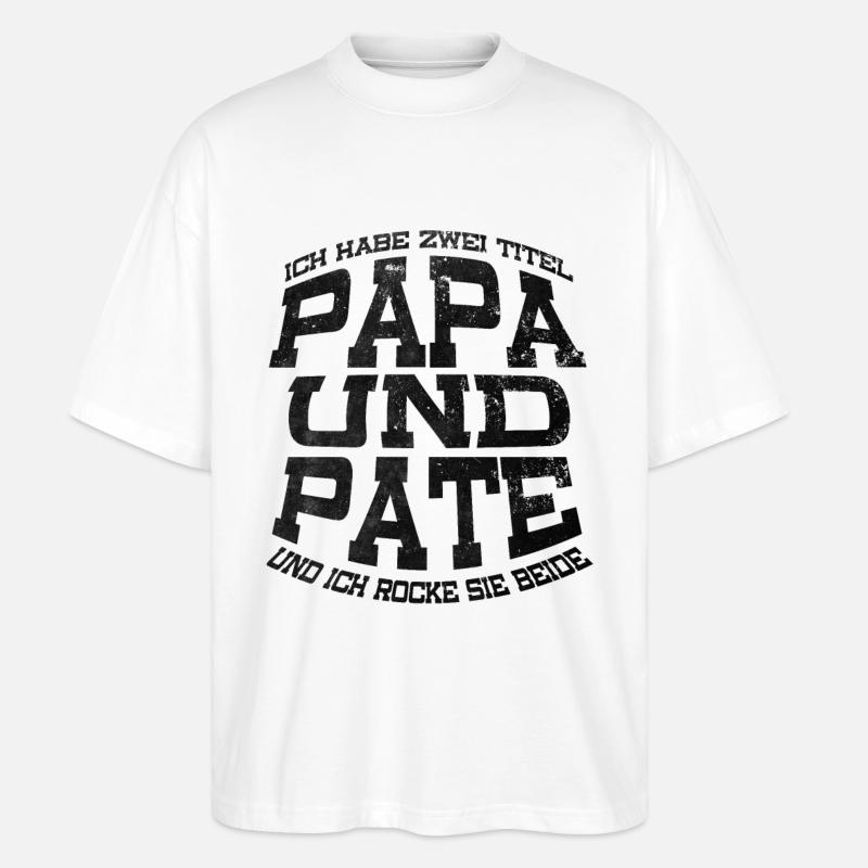 Papa Pate - Stanley/Stella Oversized Unisex Bio T-Shirt Blaster 2.0 - Weiß