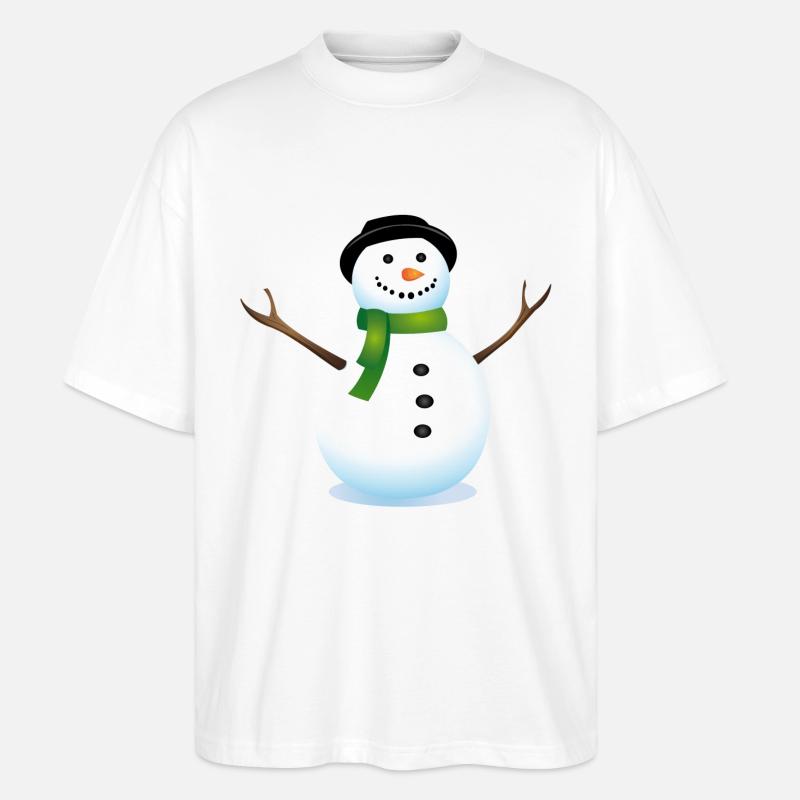 Schneemann - Stanley/Stella Oversized Unisex Bio T-Shirt Blaster 2.0 - Weiß