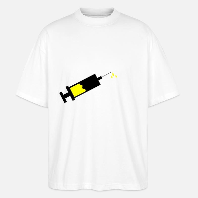 Spritze - Stanley/Stella Oversized Unisex Bio T-Shirt Blaster 2.0 - Weiß