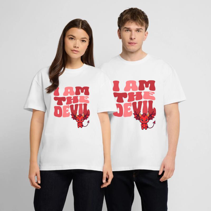 Devil Little Devil Devil Devil Woman Devil Guy Stanley/Stella Oversized Unisex Organic T-shirt Blaster 2.0