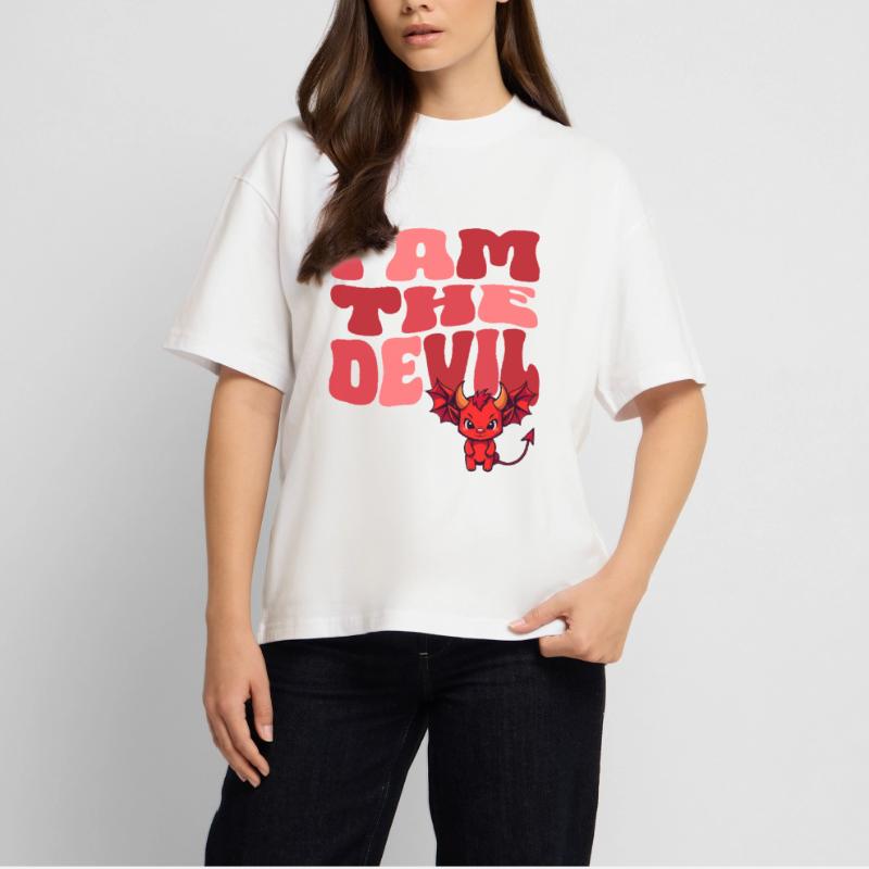 Devil Little Devil Devil Devil Woman Devil Guy Stanley/Stella Oversized Unisex Organic T-shirt Blaster 2.0