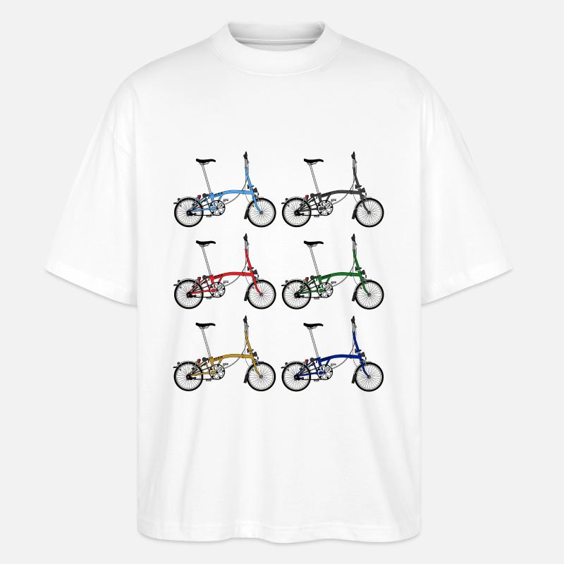 Vélos Brompton - T-shirt bio Blaster 2.0 coupe oversize Stanley/Stella Unisexe - blanc