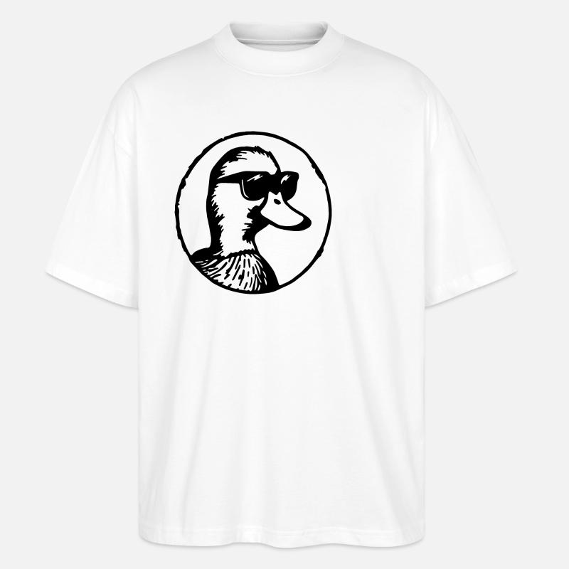 Ente Enten - Stanley/Stella Oversized Unisex Bio T-Shirt Blaster 2.0 - Weiß