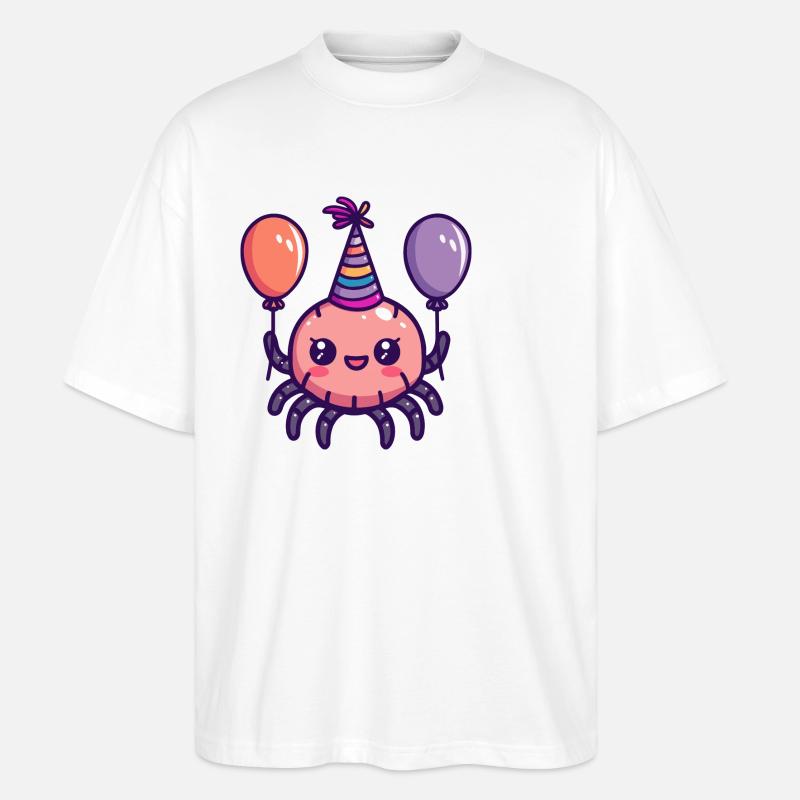 Bande dessinée d’anniversaire Tarentule - T-shirt bio Blaster 2.0 coupe oversize Stanley/Stella Unisexe - blanc