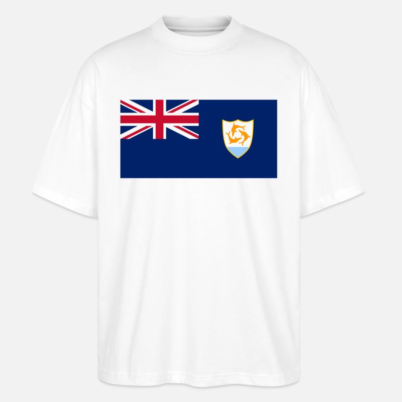 Anguilla - Stanley/Stella Oversized Unisex Bio T-Shirt Blaster 2.0 - Weiß