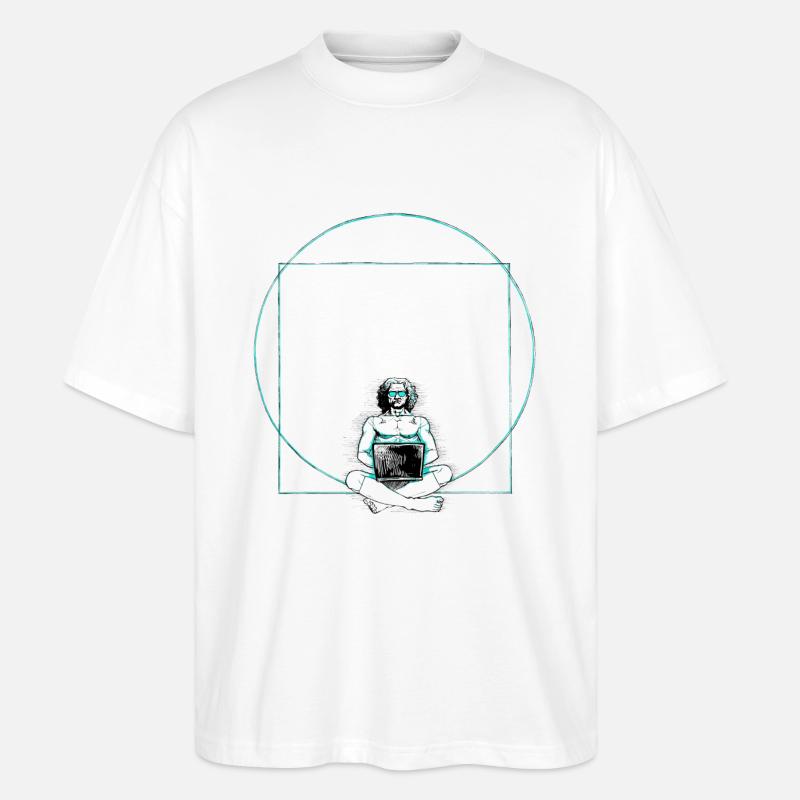 Nerd - Stanley/Stella Oversized Unisex Bio T-Shirt Blaster 2.0 - Weiß