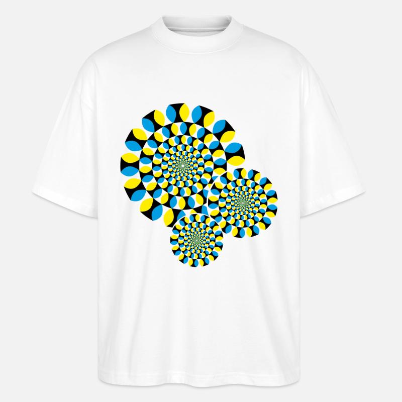 Optische Täuschung - Stanley/Stella Oversized Unisex Bio T-Shirt Blaster 2.0 - Weiß