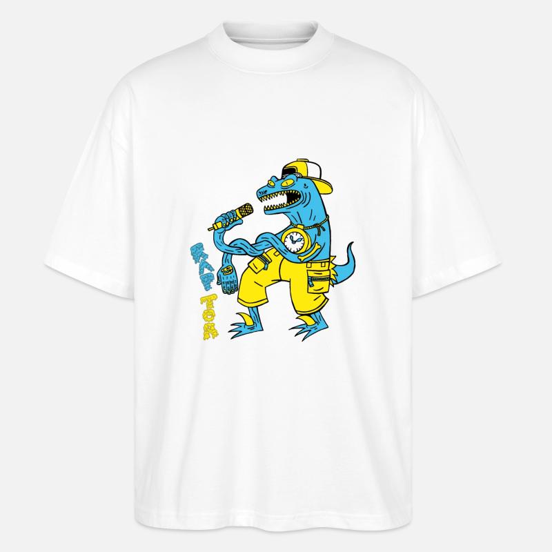 rapTor - Stanley/Stella Oversized Unisex Bio T-Shirt Blaster 2.0 - Weiß