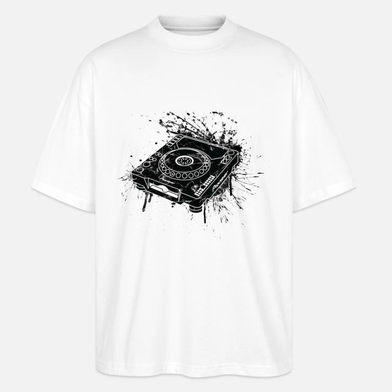 CDJ 1000 Graffiti DJ - Stanley/Stella Oversized Unisex Bio T-Shirt Blaster 2.0 - Weiß