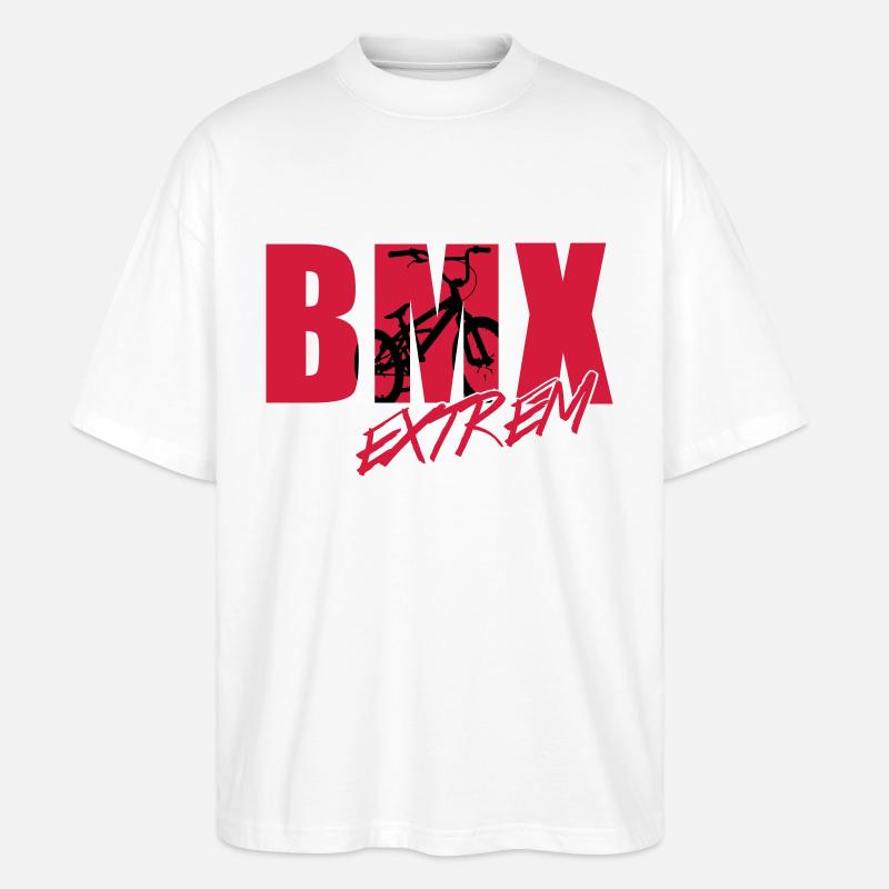 bmx 2_2c - T-shirt bio Blaster 2.0 coupe oversize Stanley/Stella Unisexe - blanc