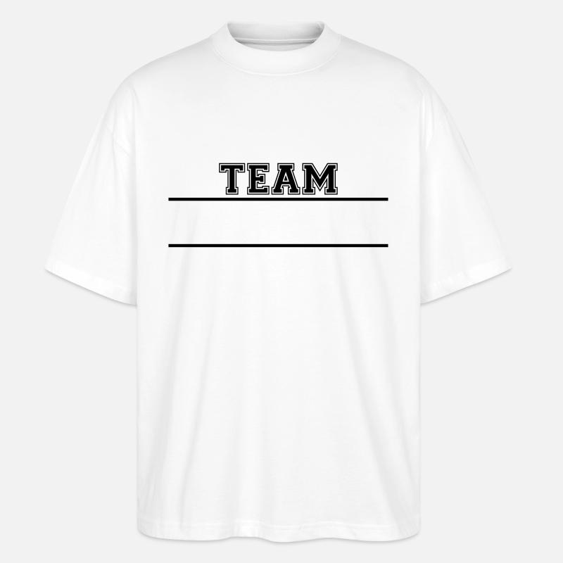 Das Team... - Stanley/Stella Oversized Unisex Bio T-Shirt Blaster 2.0 - Weiß