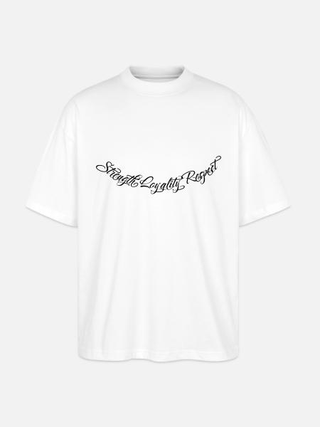 Strength Loyality Respect 2 - Stanley/Stella Oversized Unisex Bio T-Shirt Blaster 2.0 - Weiß