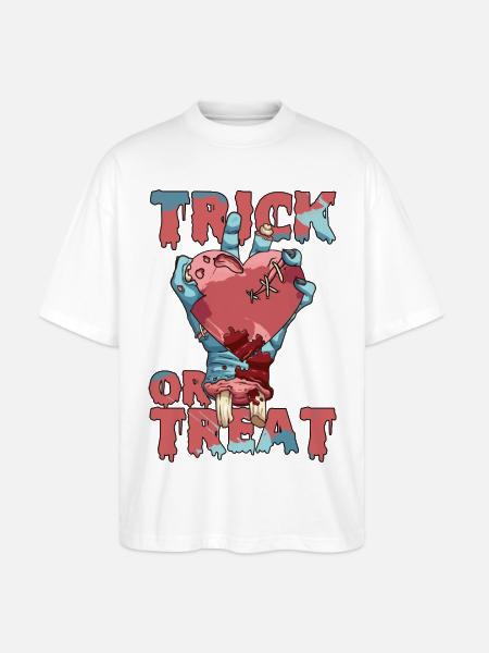 Trick or Treat - Stanley/Stella Oversized Unisex Organic T-shirt Blaster 2.0 - white